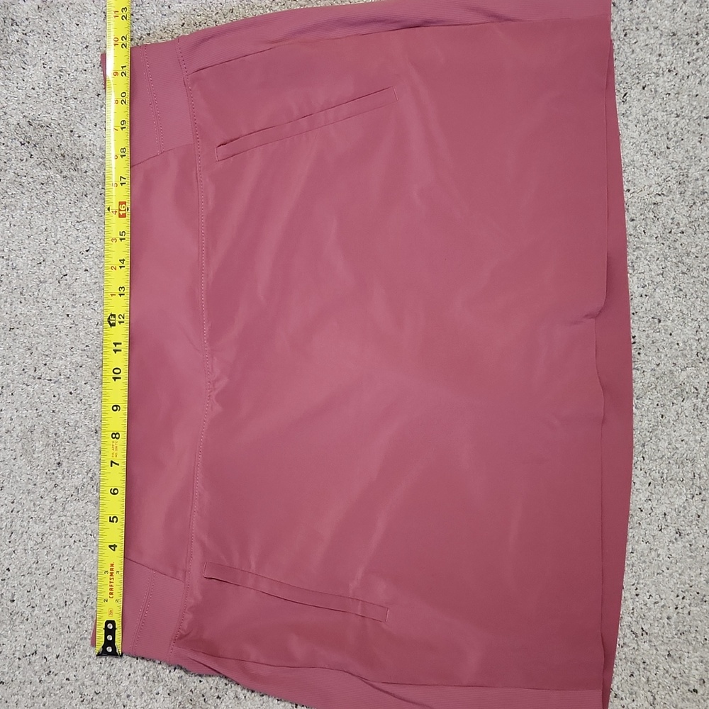Athleta Brooklyn 16" Lightweight Pockets Elastic Waist Skort 22 Plus Red Clay - Picture 6 of 9